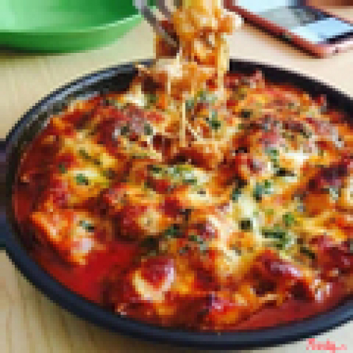 Gà cay sốt phomai hàn quốc
