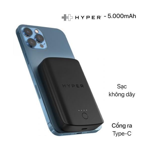 Sạc dự phòng HyperJuice Magnetic wireless cho iPhone 12