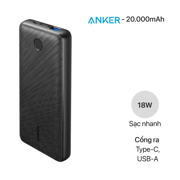 Pin sạc dự phòng Anker PowerCore Essential 20000mAh PD - A1281
