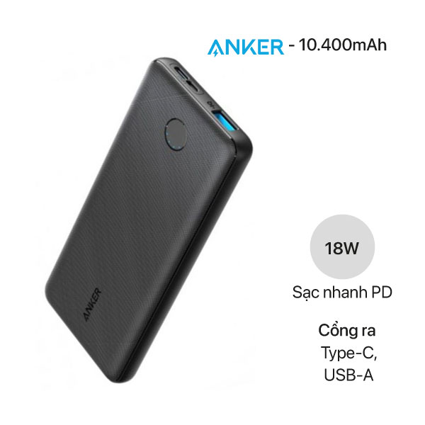 Pin dự phòng Anker PowerCore Slim 10.000mAh PD - A1231