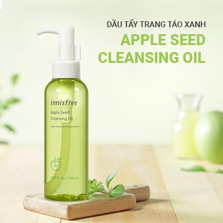 Dầu tẩy trang táo xanh innisfree Apple Seed Cleansing Oil 150ml