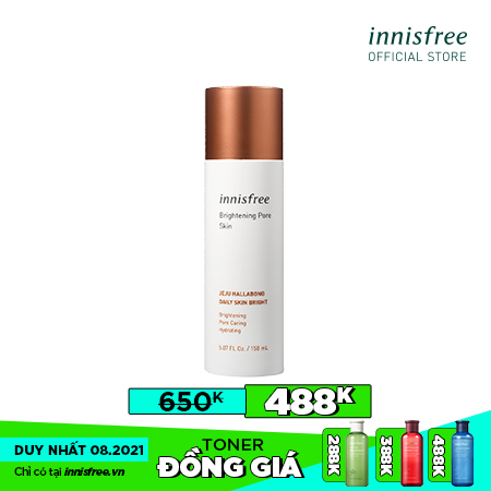 Nước cân bằng dưỡng sáng da 3 trong 1 innisfree Brightening Pore Skin 150ML