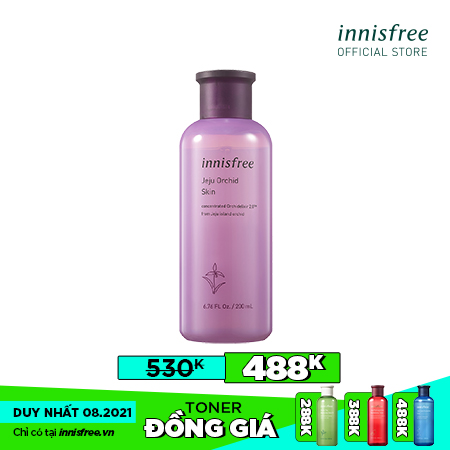 Nước cân bằng chống lão hóa hoa lan tím innisfree Jeju Orchid Skin 200ml