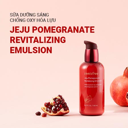Sữa dưỡng chống oxy hóa lựu innisfree Jeju Pomegranate Revitalizing Emulsion 160ml