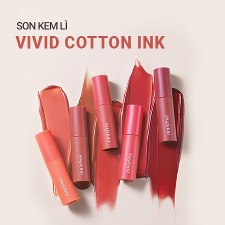 Son kem lì innisfree Vivid Cotton Ink 4g