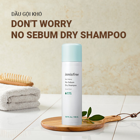 Dầu gội khô innisfree Dont Worry No-Sebum Dry Shampoo 150ml