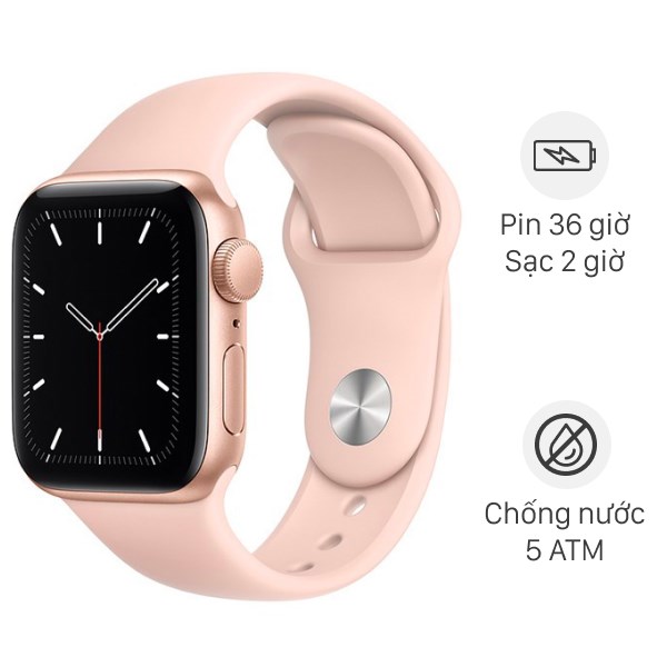 Apple Watch SE 40mm viền nhôm dây cao su