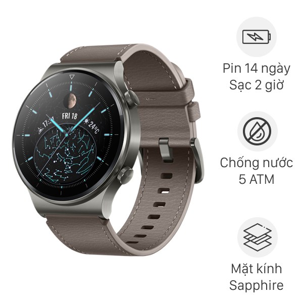 Huawei Watch GT2 Pro 46mm dây da