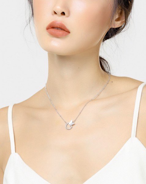 Dây Chuyền Đính Pha Lê Cánh Bướm