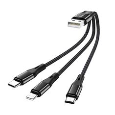 Cáp sạc 3 in 1 Hoco X47 (Micro, Type-C, Lightning)