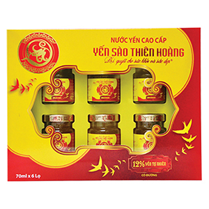 Yến thiên hoàng cđ 12% yến 6 lọ