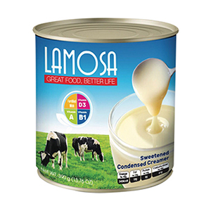 Kem đặc có đường lamosa lon 390g