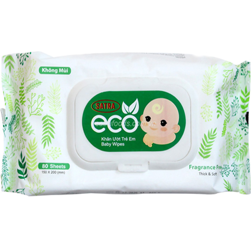 Khăn giấy ướt satra eco gói 80...