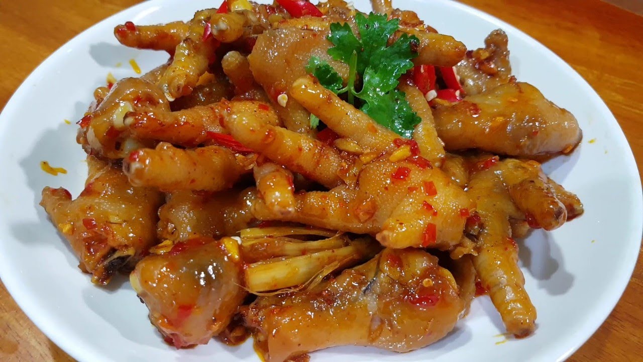 Chân gà hấp sốt bơ tỏi ớt