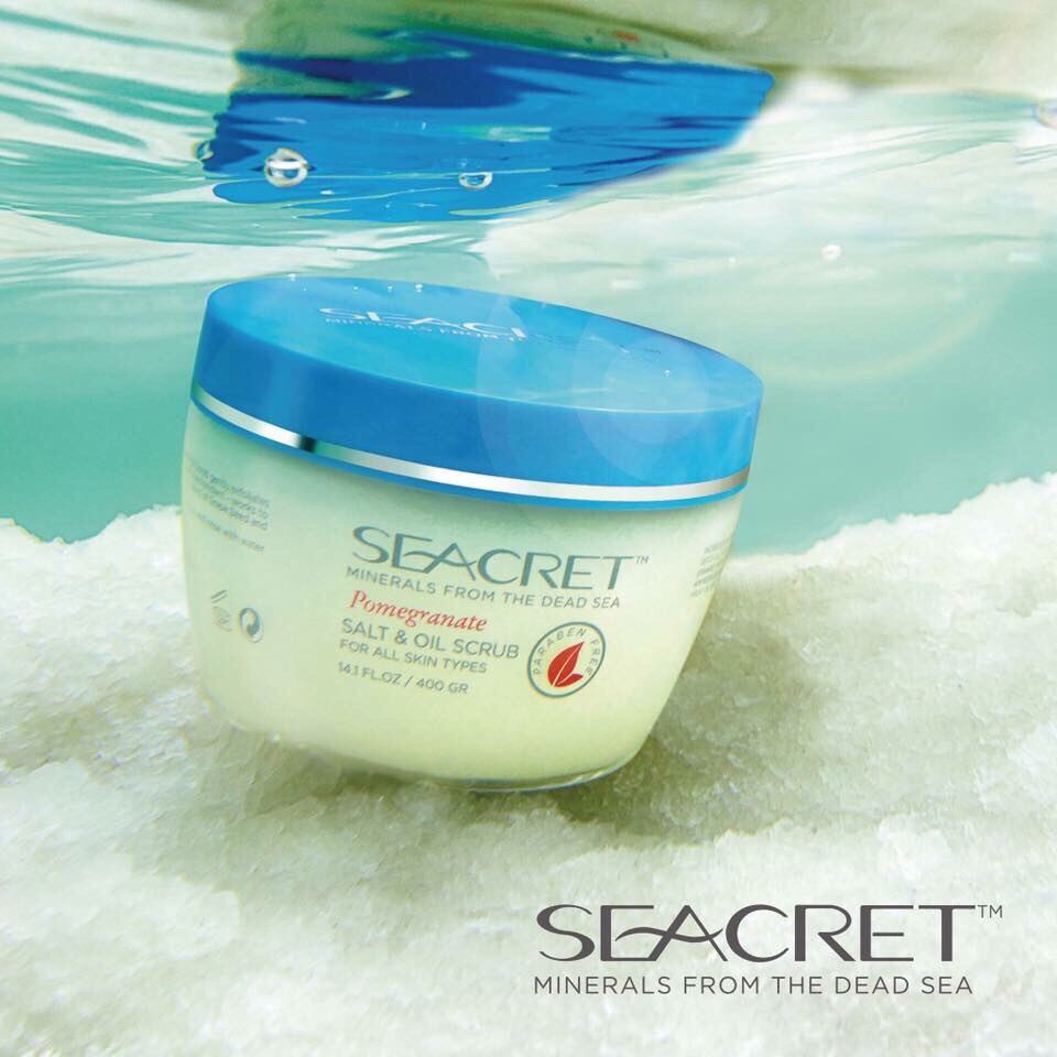MUỐI TẮM TINH DẦU SEACRET CAO CẤP SALT&OIL SCRUB POMEGRANATE