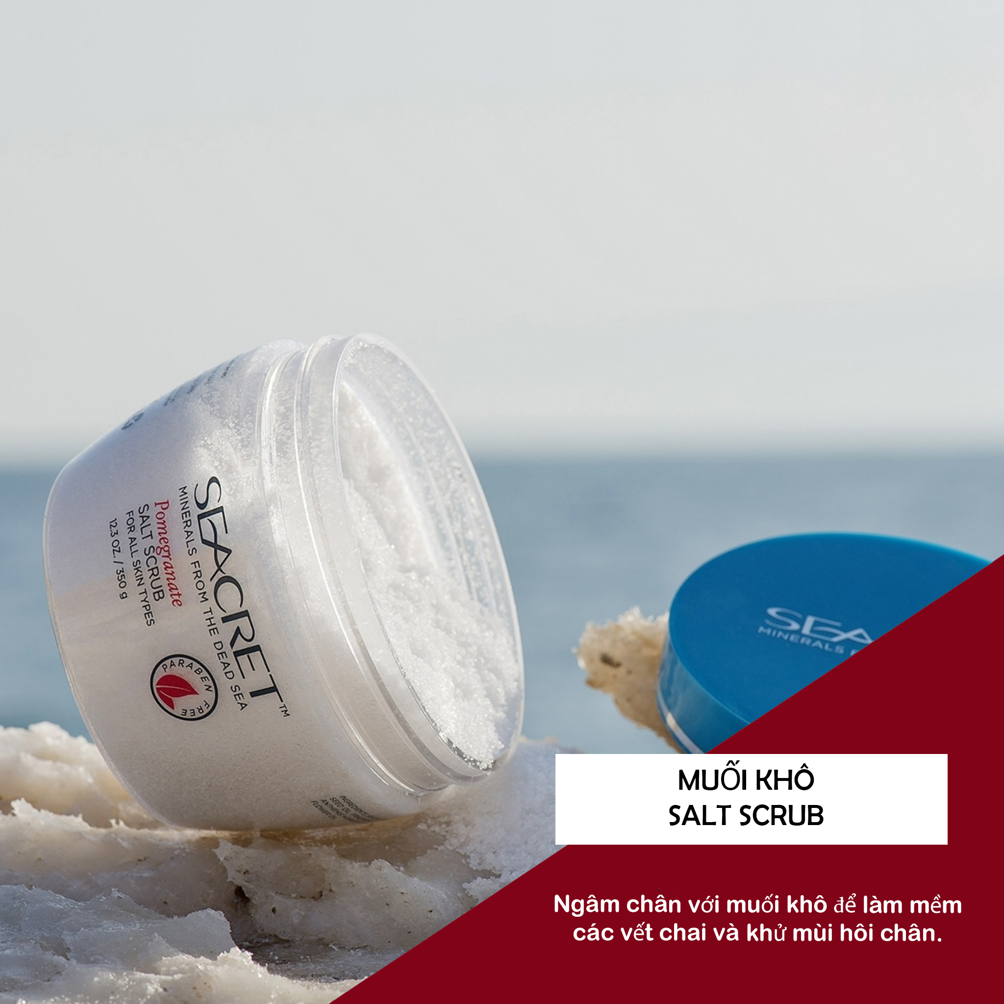 MUỐI TẮM THÔ TẨY TẾ BÀO CHẾT SEACRET BODY BUTTER POMEGRANATE