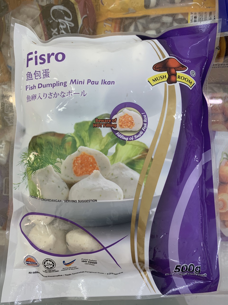 Bánh bao trứng cá hồi