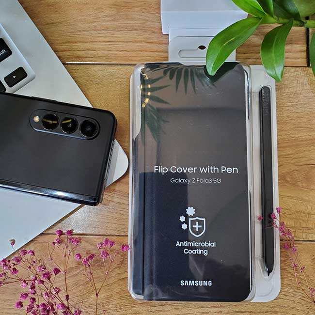 Bao da Galaxy Z Fold 3 5G kèm bút Spen chính hãng Samsung