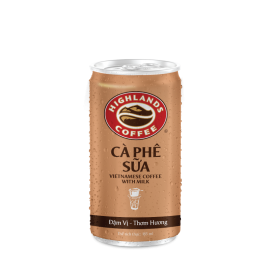 Cà Phê Sữa Lon 185ml/lon (Lốc 6 lon)