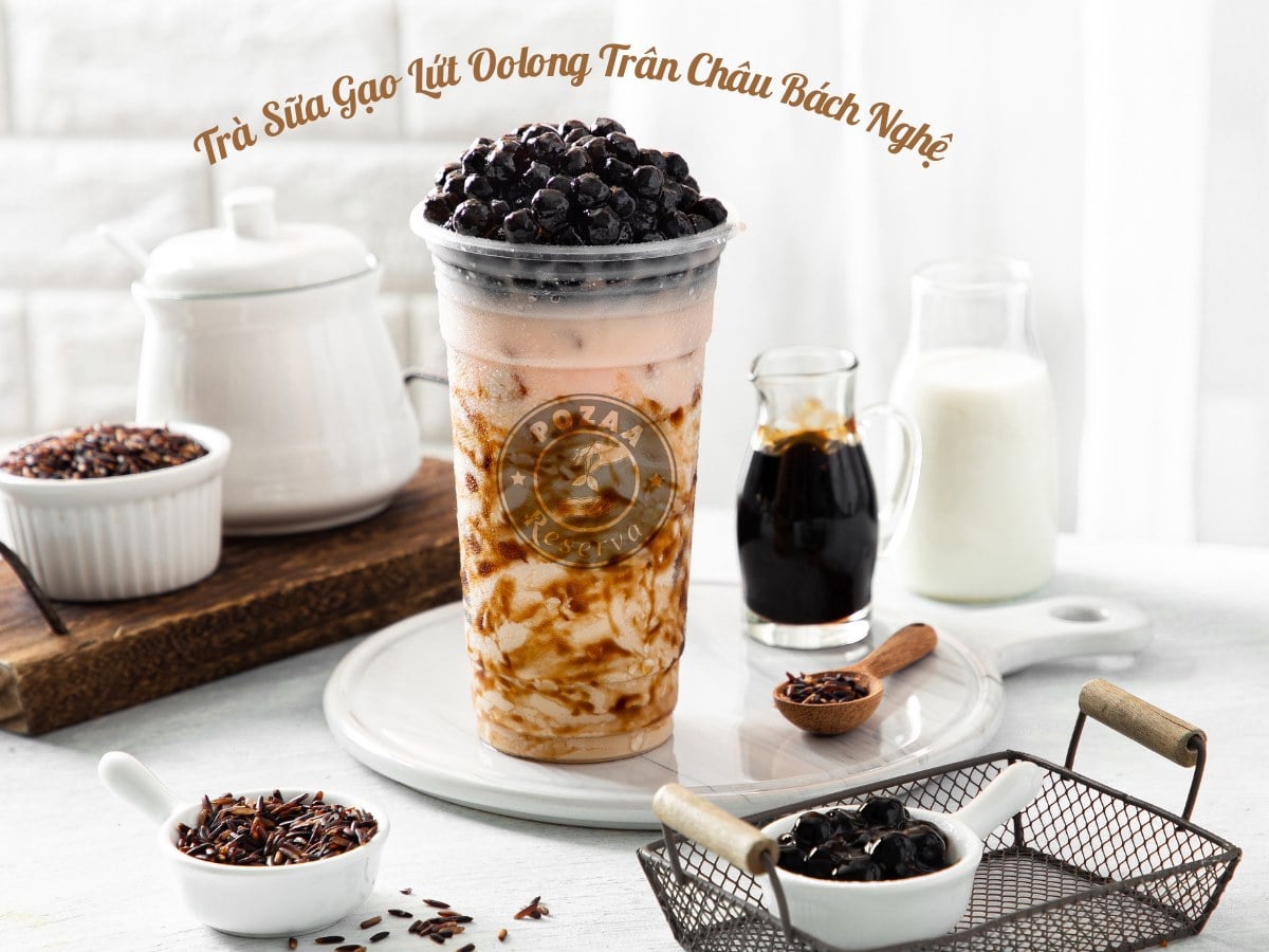 Trà Sữa Gạo Lứt Trân Châu Bách Nghệ - Size L