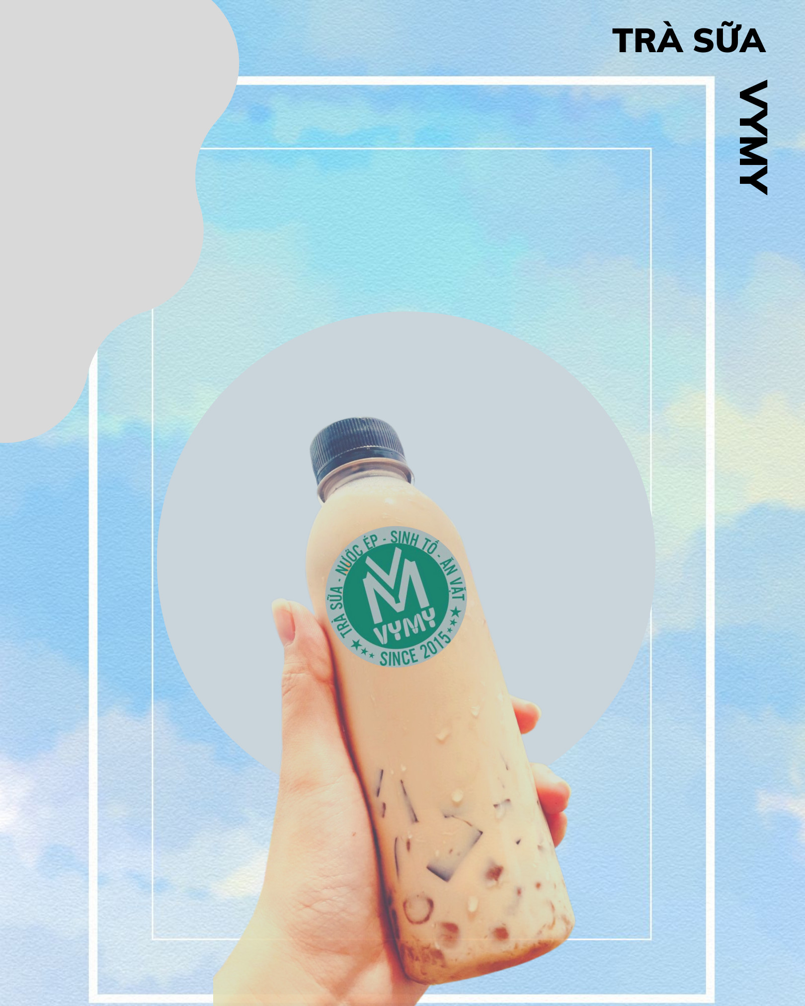 Trà sữa truyền thống trân châu thạch chai 330ml