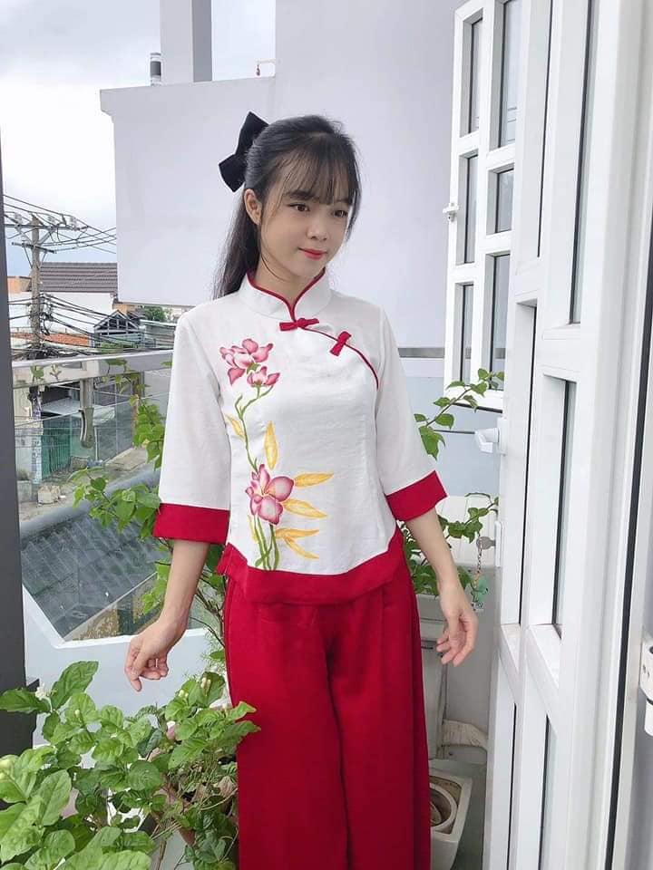 Quần áo pháp phục mẫu đũi xéo tàu