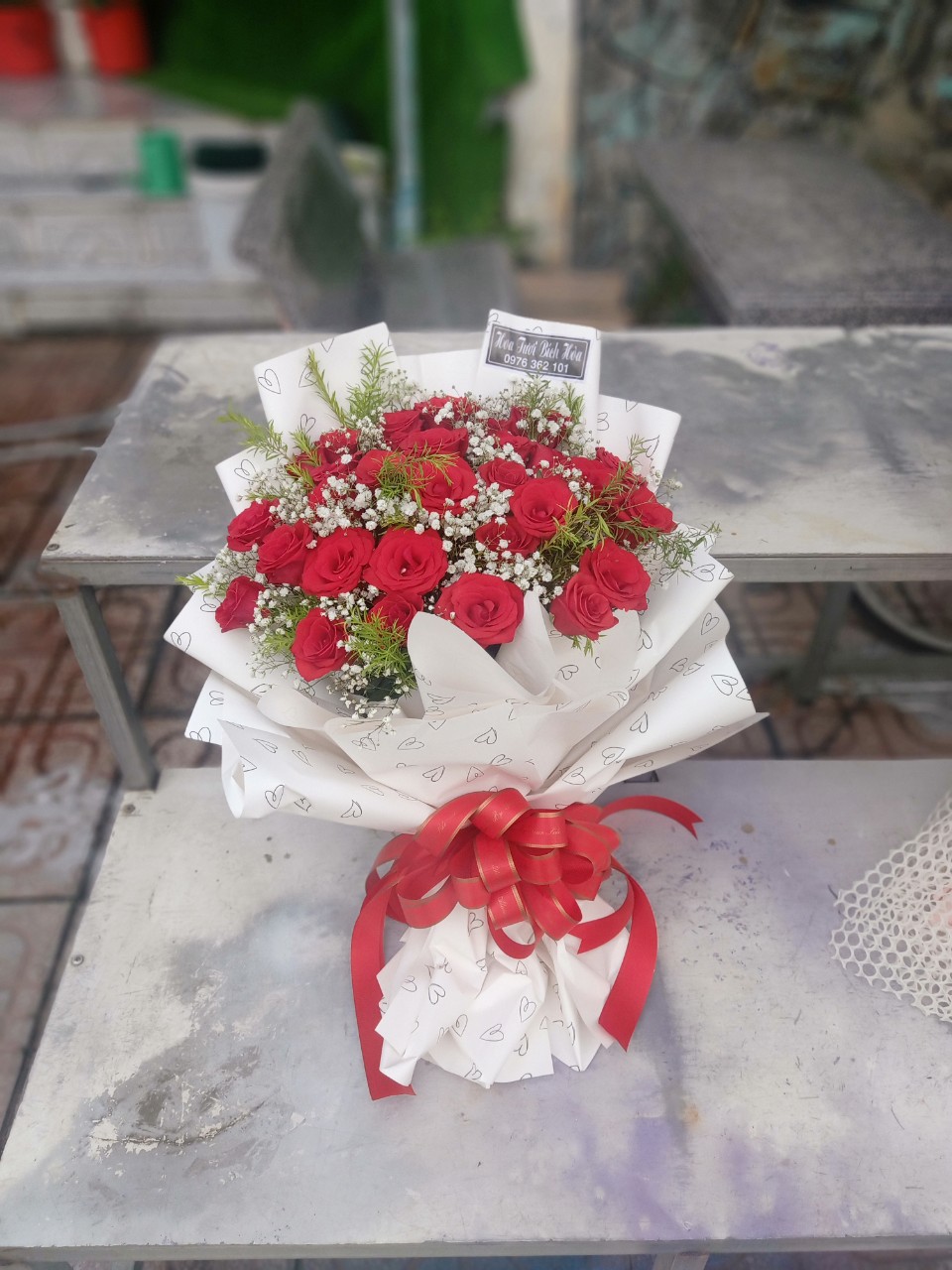 Bó hoa hồng đỏ