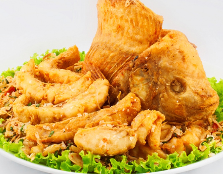 Cá diêu hồng rang muối