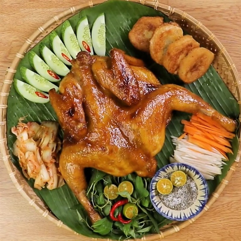 Gà nướng xá xíu