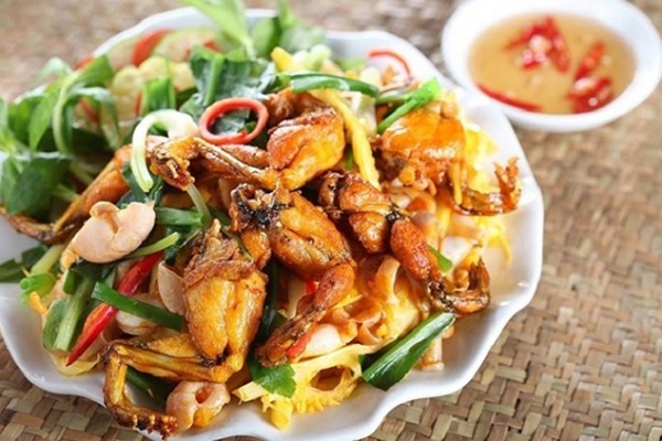Ếch xào sả ớt