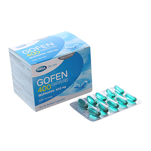 Gofen 400mg hộp 50 viên hạ sốt, giảm đau nhẹ do...