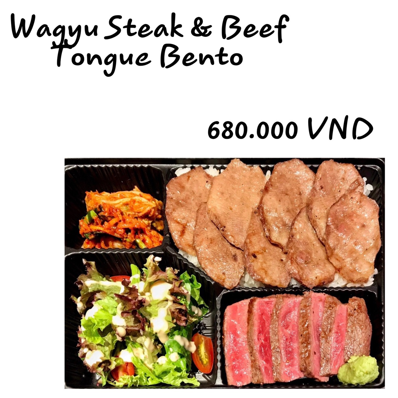 Wagyu Steak & Beef Tongue Bento