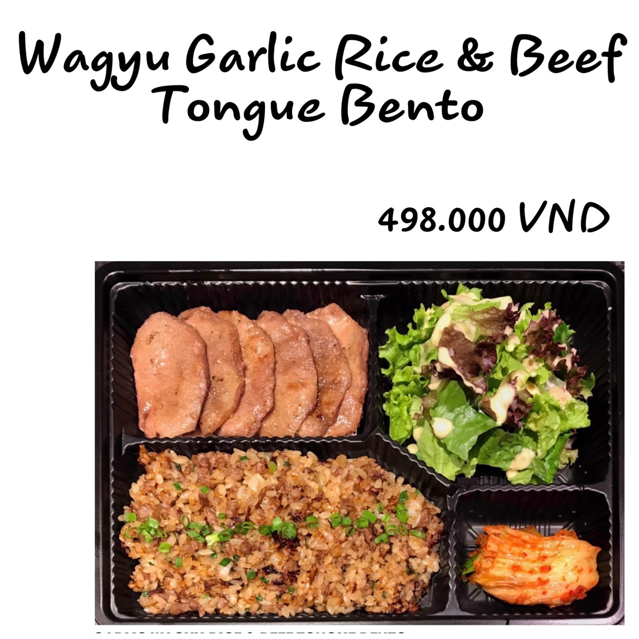 Wagyu Garlic Rice & Beef Tongue Bento