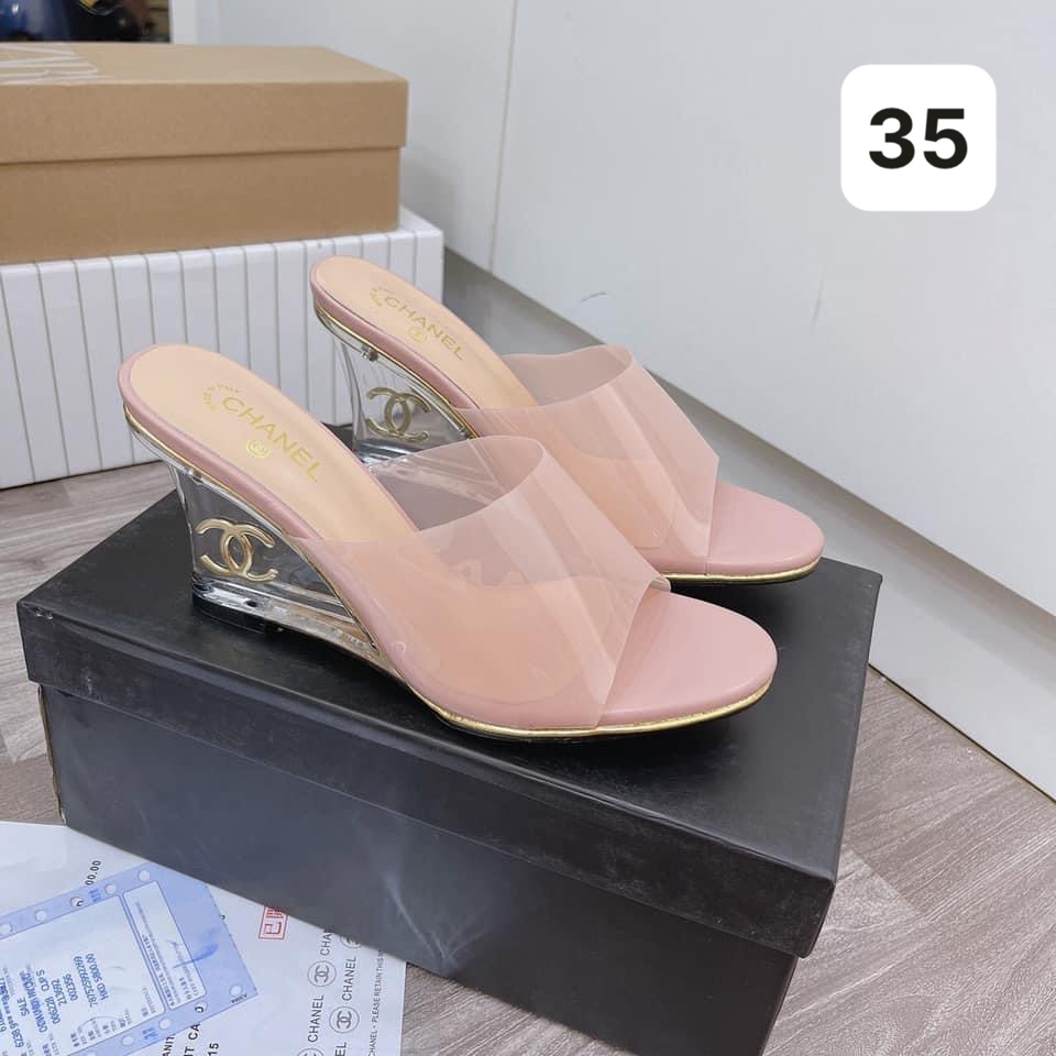 SIZE 35 - GUỐC CHANEL ĐẾ XUỒNG HỒNG