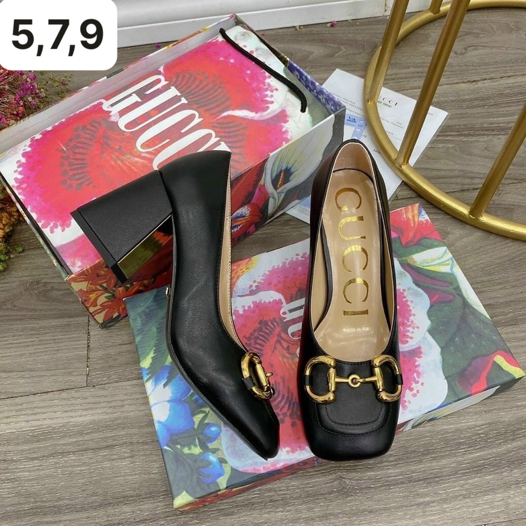 LẺ SIZE - GIÀY GUCCI KHÓA MÓC GÓT VÀNG