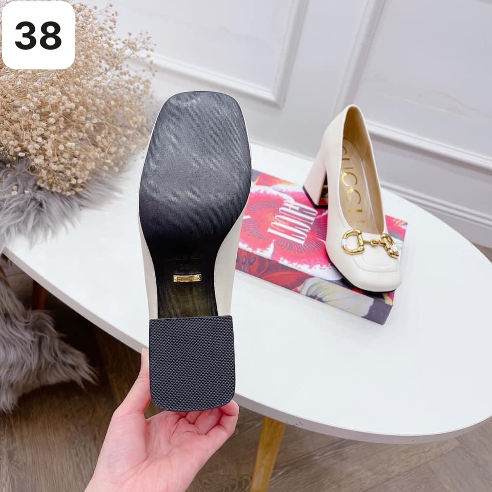 SIZE 38 - GIÀY GUCCI KHÓA MÓC GÓT VÀNG