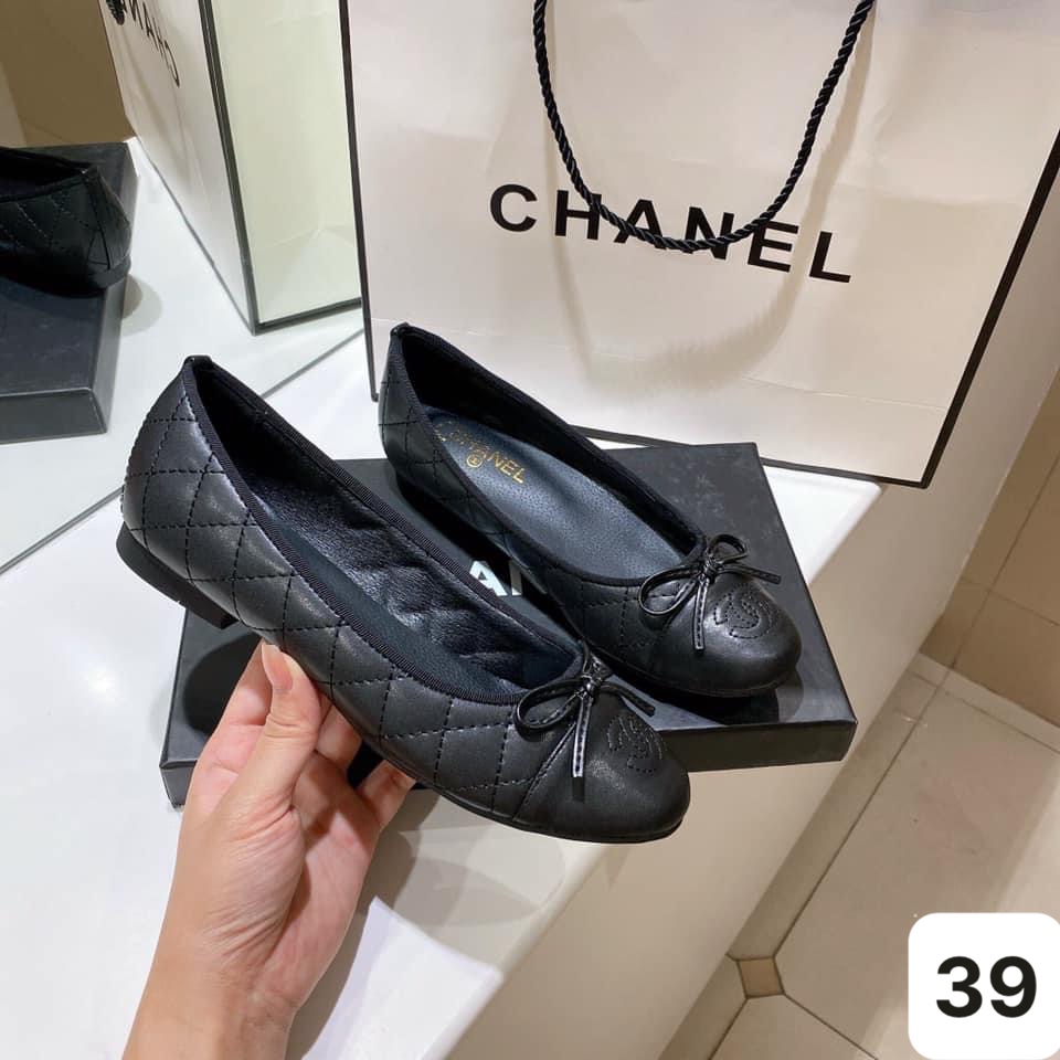 SIZE 39 - BỆT CHANEL TRẦN TRÁM NƠ