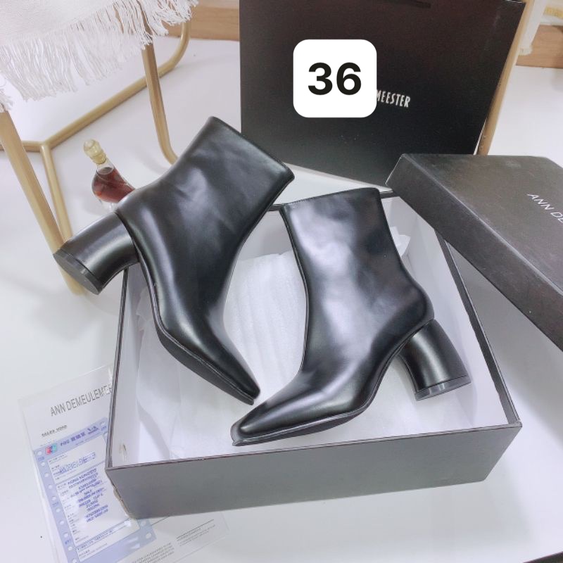 SIZE 36 - BỐT QCCC MŨI VUÔNG GÓT CONG