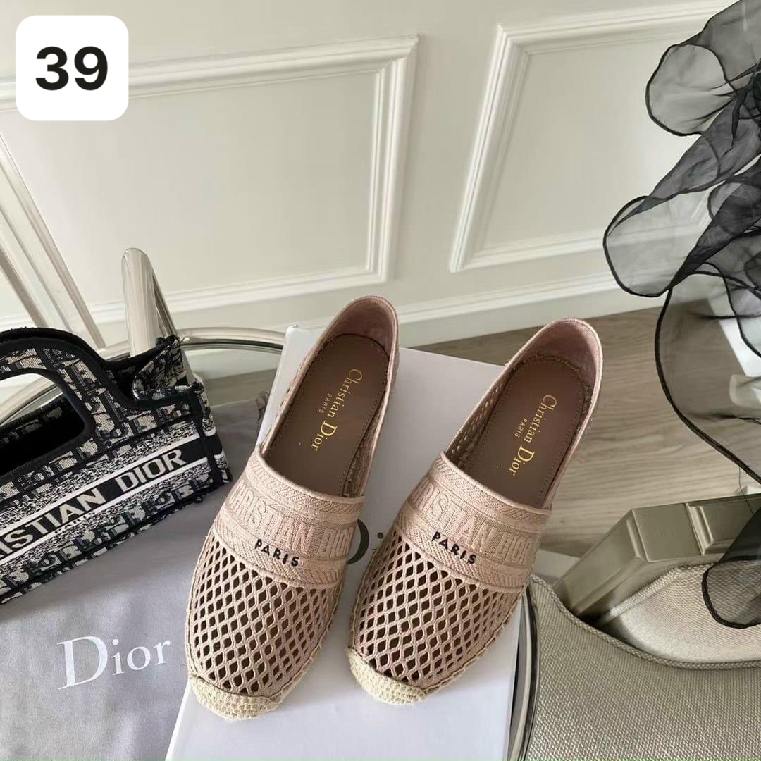 SIZE 39 - SLIPON DIOR LƯỚI HỒNG