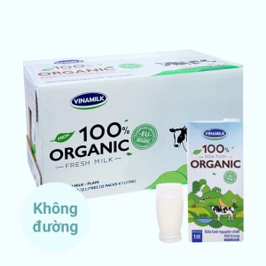 12 hộp sữa Organic Vinamilk 1 lít