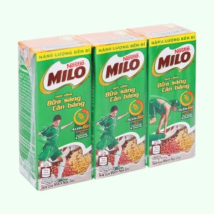 3 hộp sữa lúa mạch ngũ cốc 180ml