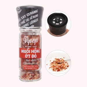 Muối hồng ớt đỏ Vipep hũ 110g