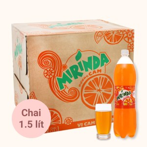 Thùng 12 chai Mirinda cam 1.5 lít