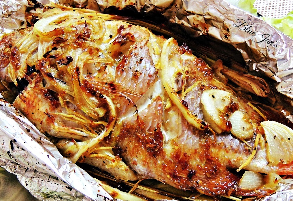 Cá diêu hồng nướng giấy bạc