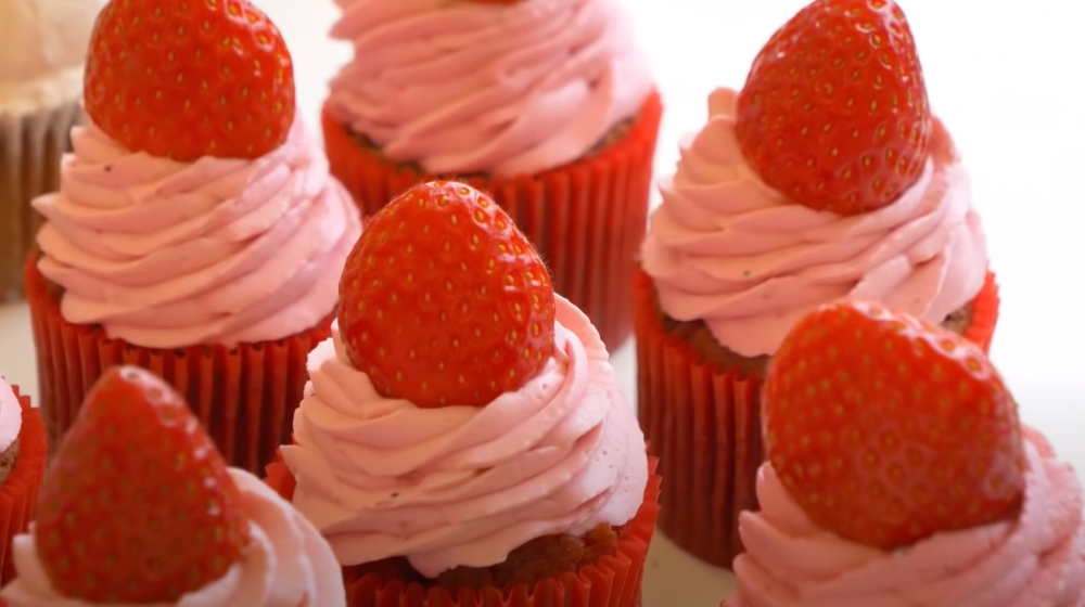 Cupcake dâu