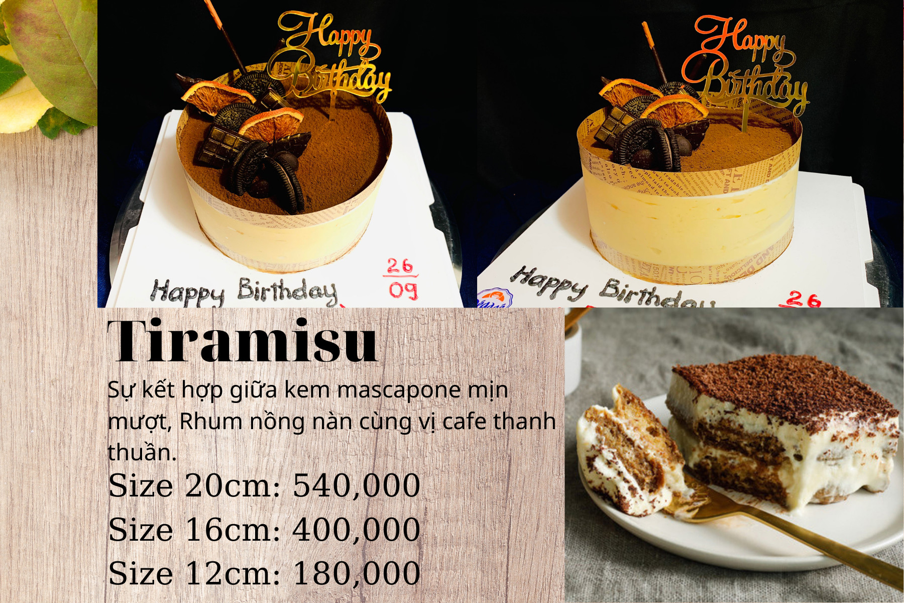 Bánh kem Tiramisu