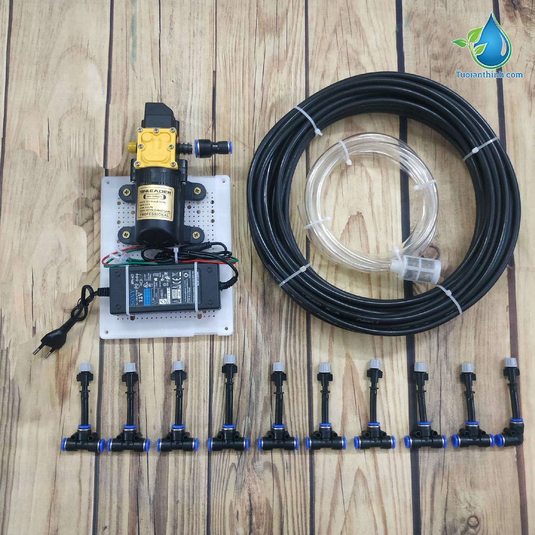 BỘ TƯỚI 10 BEC ĐƠN XÁM