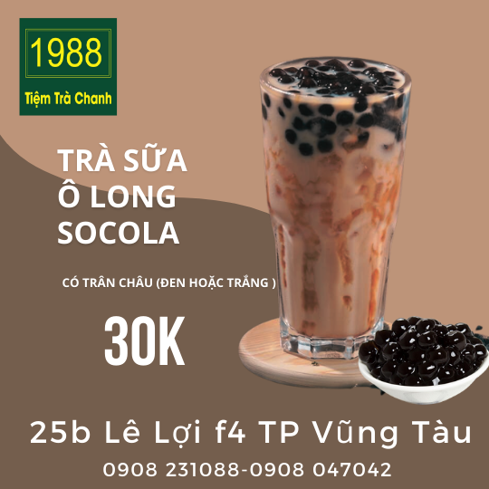 TRÀ SỮA Ô LONG SOCOLA --- 0 --222222