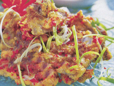 Ba ba cháy tỏi ớt