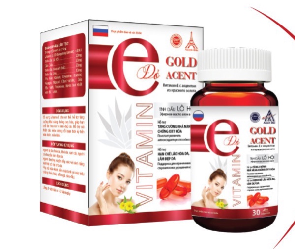 Vitamin e đỏ gold acent